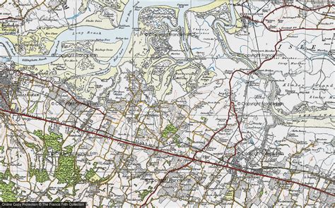 Historic Ordnance Survey Map Of Lower Halstow 1921
