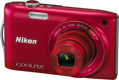 Nikon Coolpix S3300 Compact Digital Camera Red 27 Uk