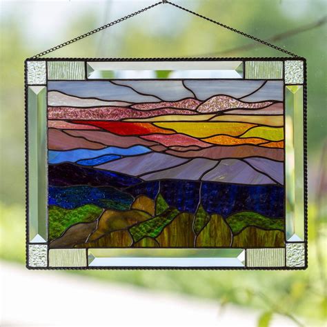 Stained Glass Mountain Patterns