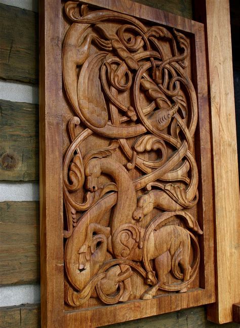 Ancient Viking Viking Wood Carving