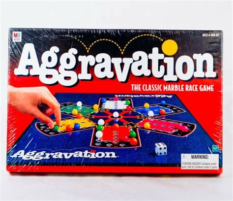 Classic Aggravation Board Game Vintage Style Race Marbles Sealed But
