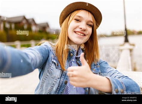 Young Red Haired Girl Stock Photo Alamy