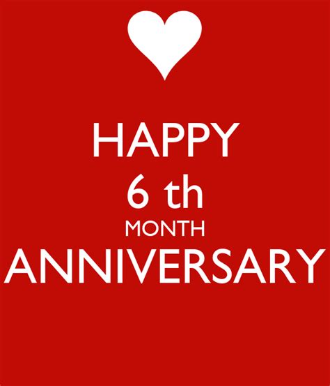 Happy 6 month anniversary text messages : HAPPY 6 th MONTH ANNIVERSARY Poster | hkusumawardana ...