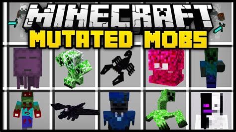 Minecraft Mutated Mobs Mod Mod Showcase Youtube