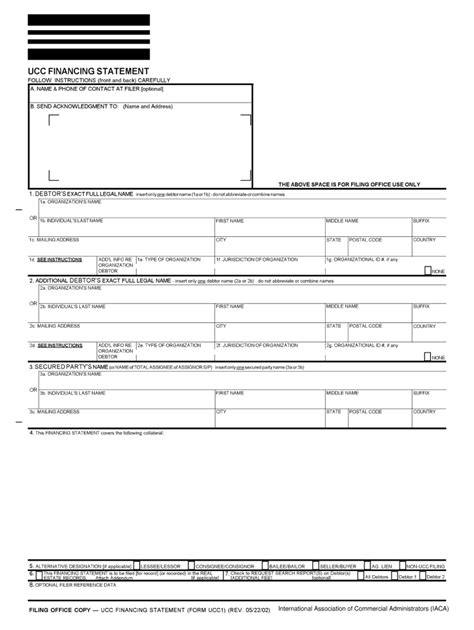 Filing A Ucc 1 On Yourself Fill Out And Sign Online Dochub