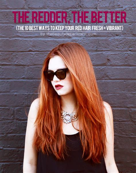It can be found with a wide array of skin tones and eye colors. KEEP RED HAIR FROM FADING | the beauty department | Bloglovin'