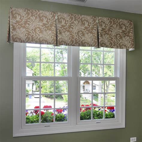 Inverted Box Pleat Valance With Contrast Pleats And Buttons Living Room