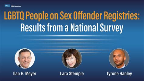 lgbt people on sex offender registries results from a national survey youtube