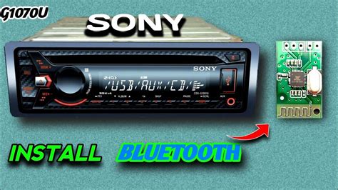 Car Stereo Bluetooth Installation Sony Car Music System Bluetooth Youtube