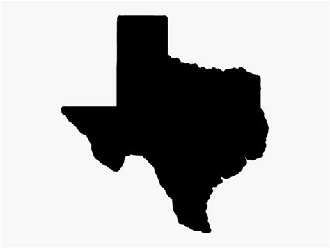 Texas Silhouette Clip Art Black State Of Texas Free Transparent