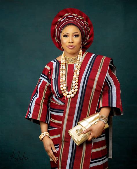 Yoruba Traditional Attire 40th Birthday Attire For Women Red Asooke
