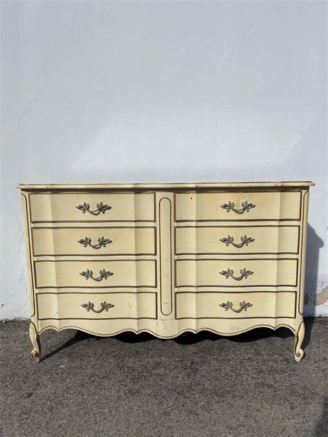 Vintage French Provincial Dresser By Dixie Furniture Antique Chest Of