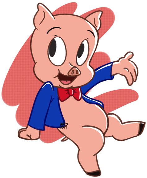 Porky Pig By Sarah ©2017 Looney Tunes Show Looney Tunes Characters