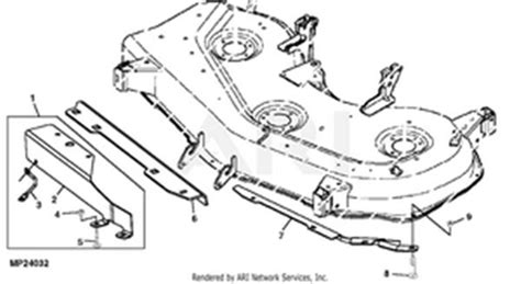 John Deere Gt245 54 Mower Deck Parts Diagram