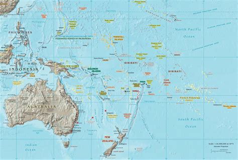 South Pacific Map 