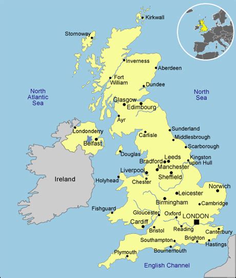 Detailed Map Of Britain Map England Counties And Towns