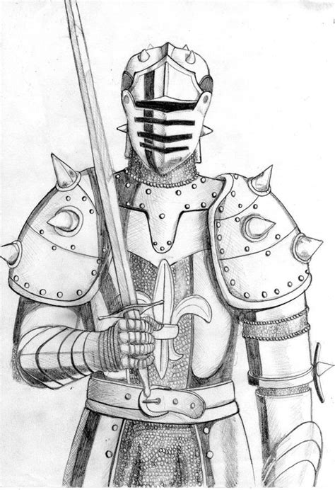 Pin By Meghan On ♞ ♟♖ ♛ Medevil ♕♖♗ ♘ ♙ ♚ Knight Drawing Armor