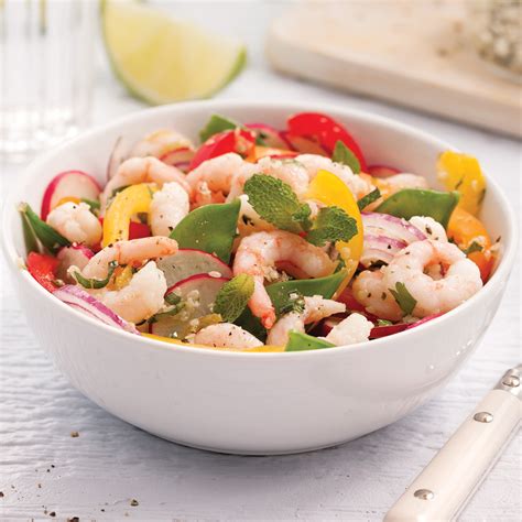 Salade fraîcheur aux crevettes Les recettes de Caty