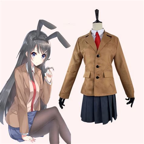 Anime Rascal Does Not Dream Of Bunny Girl Senpai Cosplay Costumes Mai Sakurajima Cosplay Costume