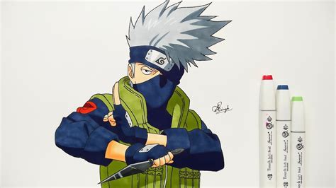 Learn How To Draw Kakashi Hatake From Naruto Naruto Step By Step A43