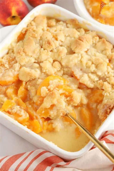 Peach Cobbler With Canned Peaches Celebrating Sweets