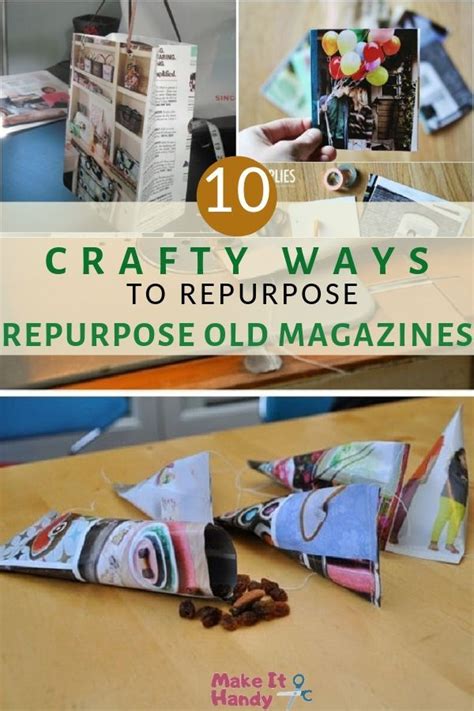Crafty Ways To Repurpose Old Magazines Diy Old Magazine Crafts