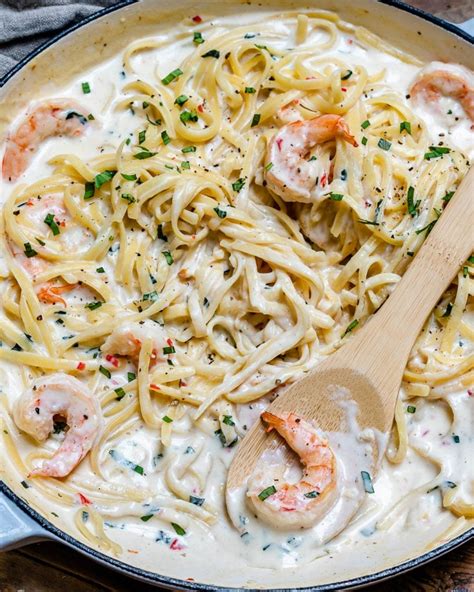 Creamy Shrimp Alfredo Pasta Recipe Video Blondelish Com