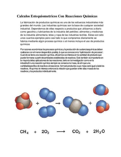 Aplicaciones De Las Reacciones Quimicas En Procesos Industriales