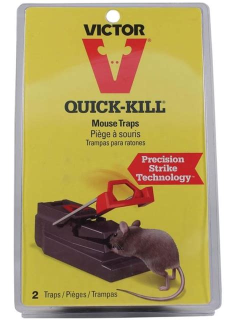 Victor Quick Kill Mouse Trap 2 Pack Animal And Garden House