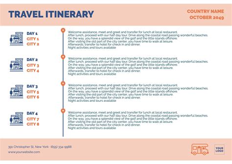 Editable Travel Itinerary Template Travel Itinerary Template Travel Itinerary Itinerary Template