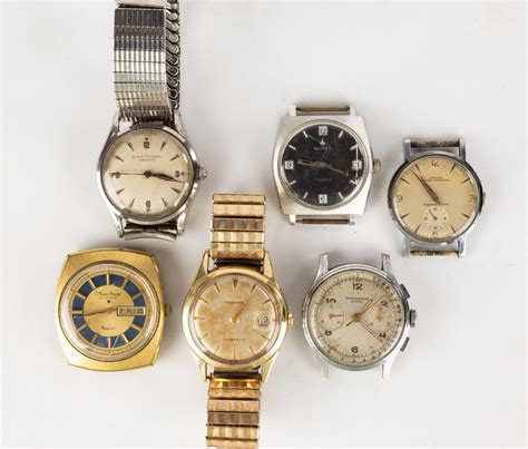Six Vintage Wrist Watches Cottone Auctions