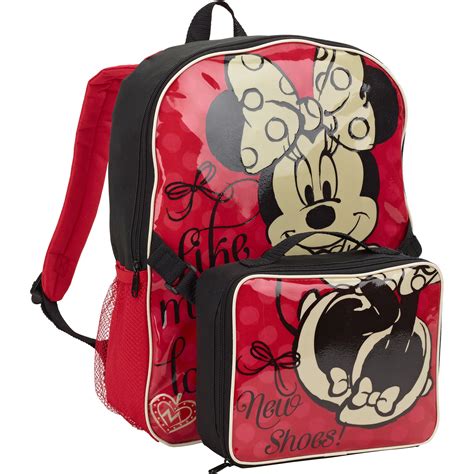 Disney Minnie Mouse 16 Backpack With Lunch Kit
