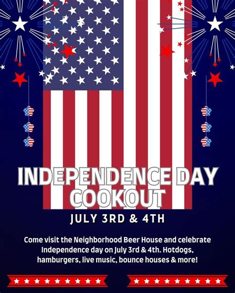 4th Of July Cookout The Neighborhood Beer House Sevierville Tn