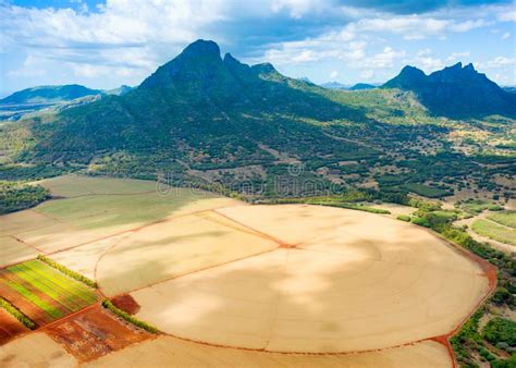 Aerial View Of Mauritius Island Stock Photo Image Of Aerial Mountain