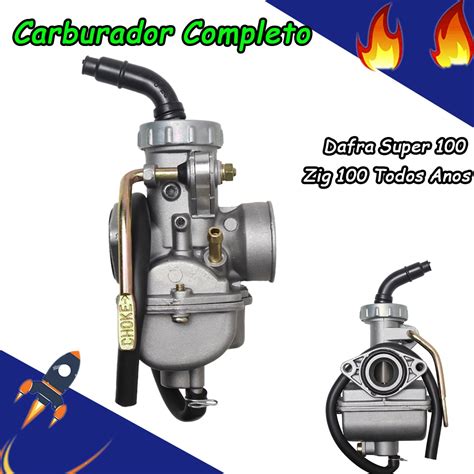 Carburador Completo Moto Dafra Super 100 Zig 100 Todos Anos Escorrega