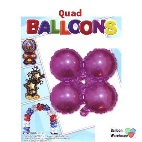 18″ Fuchsia Quad Foil Balloon Balloon Warehouse