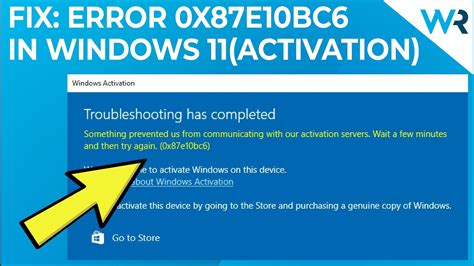 Fix Windows X E Bc Activation Error On Windows