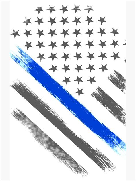 Tactical Thin Blue Line American Flag Samsung Galaxy Phone Case For