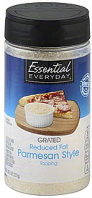 Essential Everyday Reduced Fat Parmesan Style Grated Topping 8 Oz