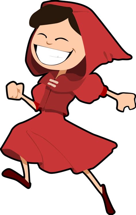 Red Riding Hood Clipart Happy Girl Little Red Riding Hood Png