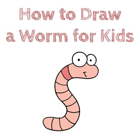 How To Draw A Worm For Kids How To Draw Easy