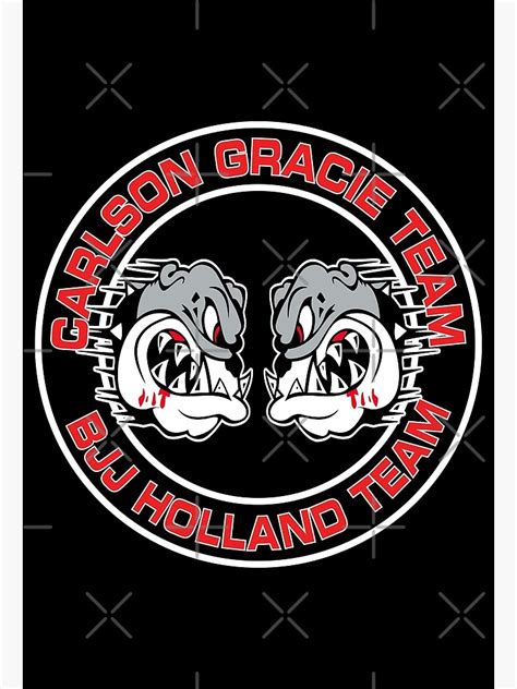 Bulldog Carlson Gracie Team Logo Bjj Holland Team Poster For Sale By