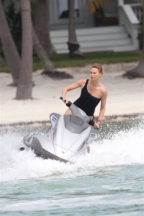 Charlize Theron In A Bikini Photoshoot In Miami Beach March 2014