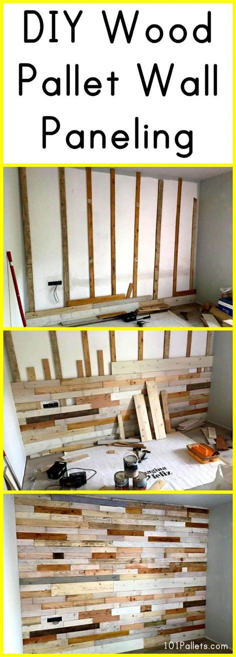 Diy White Wood Panel Wall Diy Wood Pallet Wall Paneling 101 Pallets