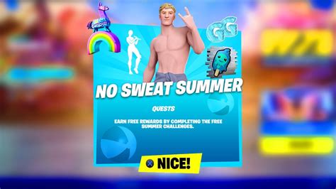 Fortnite No Sweat Summer Update Is Here No Sweat Summer Challenges