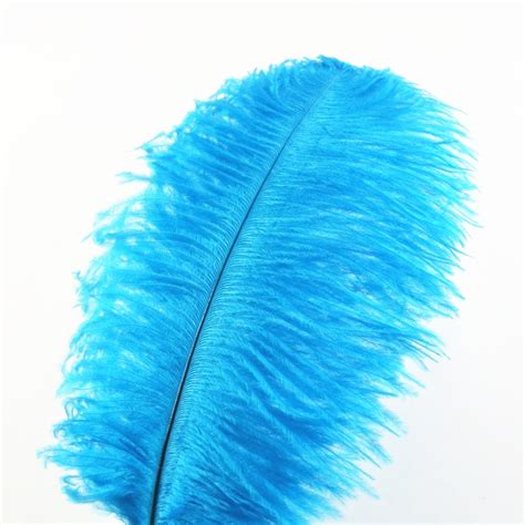 Wholesale Lake Blue Ostrich Feathers 15 75CM 6 30Inch DIY Carnival Decor Party Wedding ...