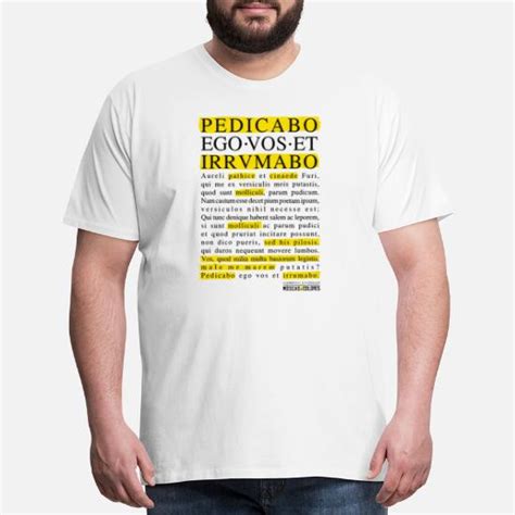 Pedicabo Ego Vos Et Irrumabo Funny Collection Mens Premium T Shirt