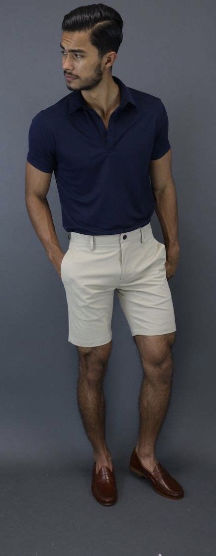 @teachingmensfashion - with a simple summer outfit with a navy polo