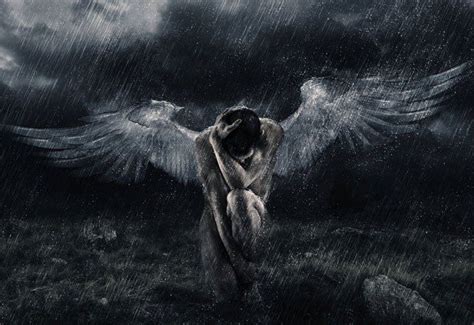 Fallen Angel Crying Angel Digital Artists Angel