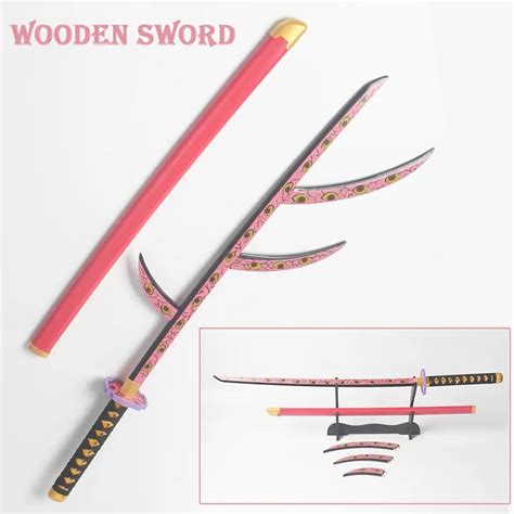 41inch Katana Kokushibou Tsugikuni Michikatsu Demon Slayer Swords Wood
